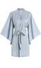 POWDER BLUE SATEEN SELENA KIMONO