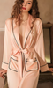 BOUDOIR SATEEN LOUNGE ROBE