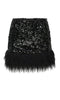 FIFI BLACK SEQUIN SKIRT