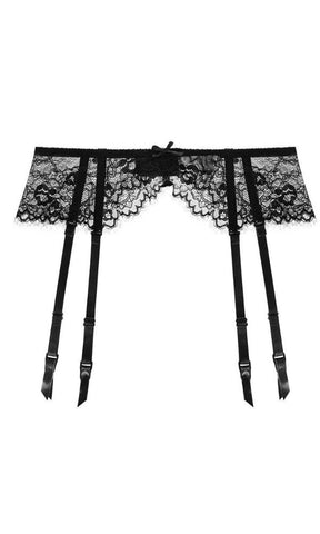 PARIS BLACK LACE GARTER BELT